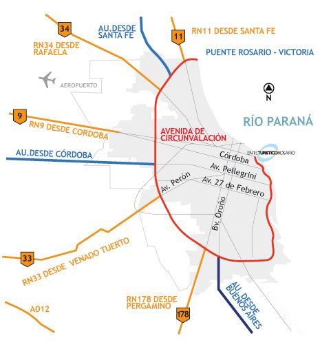 Mapa Rosario
